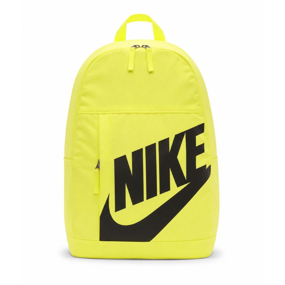 Nike Neon Yellow Black Logo Backpack New With Tags School Travel Gym Bag